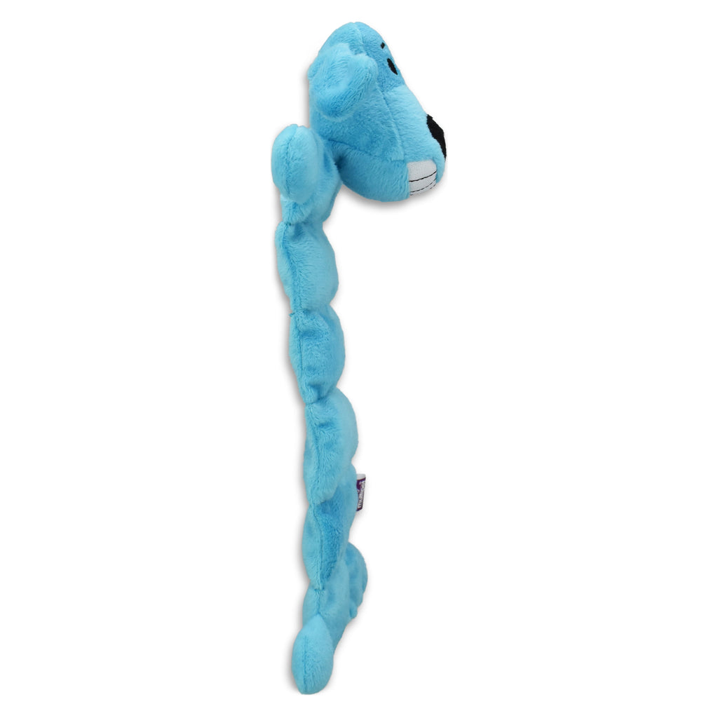 Smiling Loofa Mat Plush Dog Toy, 12 Inches Long, 13 Squeakers