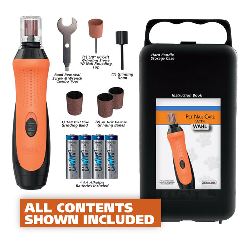 2 Speed Battery Dog Nail Grinder - Orange/Black 5974