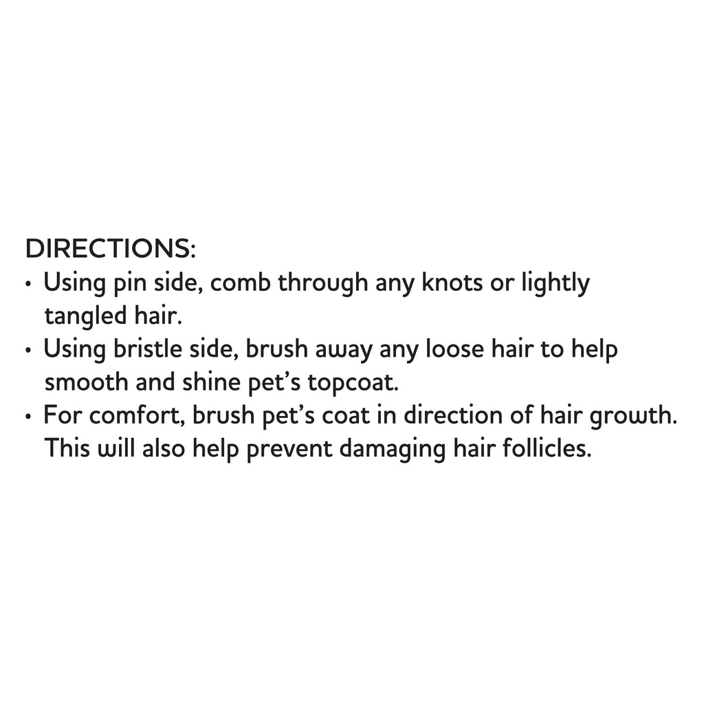 Bamboo Pin & Bristle Dog Grooming Brush