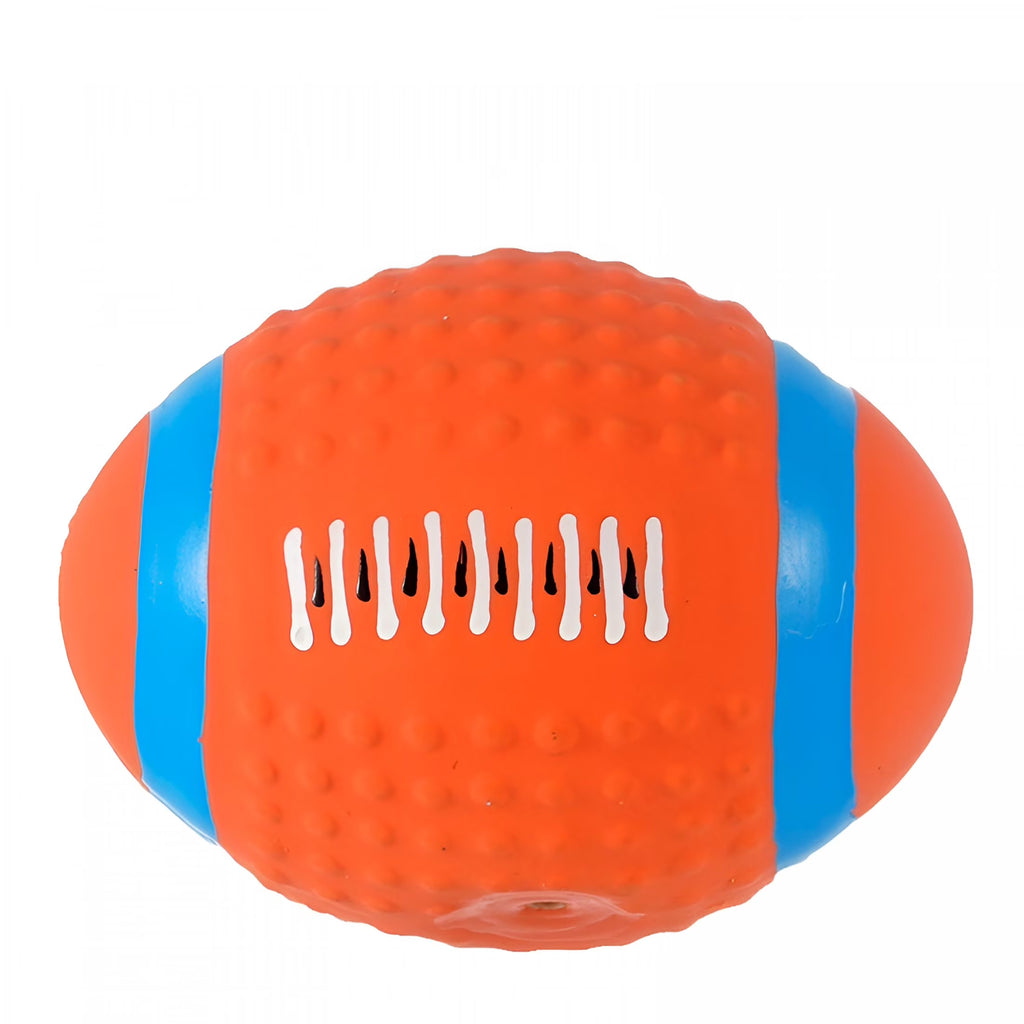 Squeaky Latex Dog Ball Toy, 3.6 Inch Interactive Fetch Ball for Medium Large Breeds, Durable Chew Toy for Indoor Outdoor Play, Tennis Style Pet Training Aid