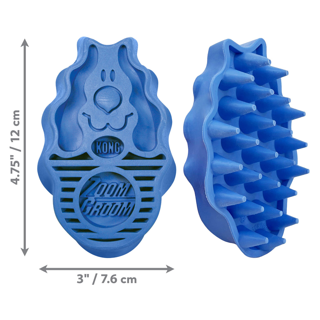 ® Zoomgroom Dog Brush, Promotes Healthy Skin and Coat, Blue, Large