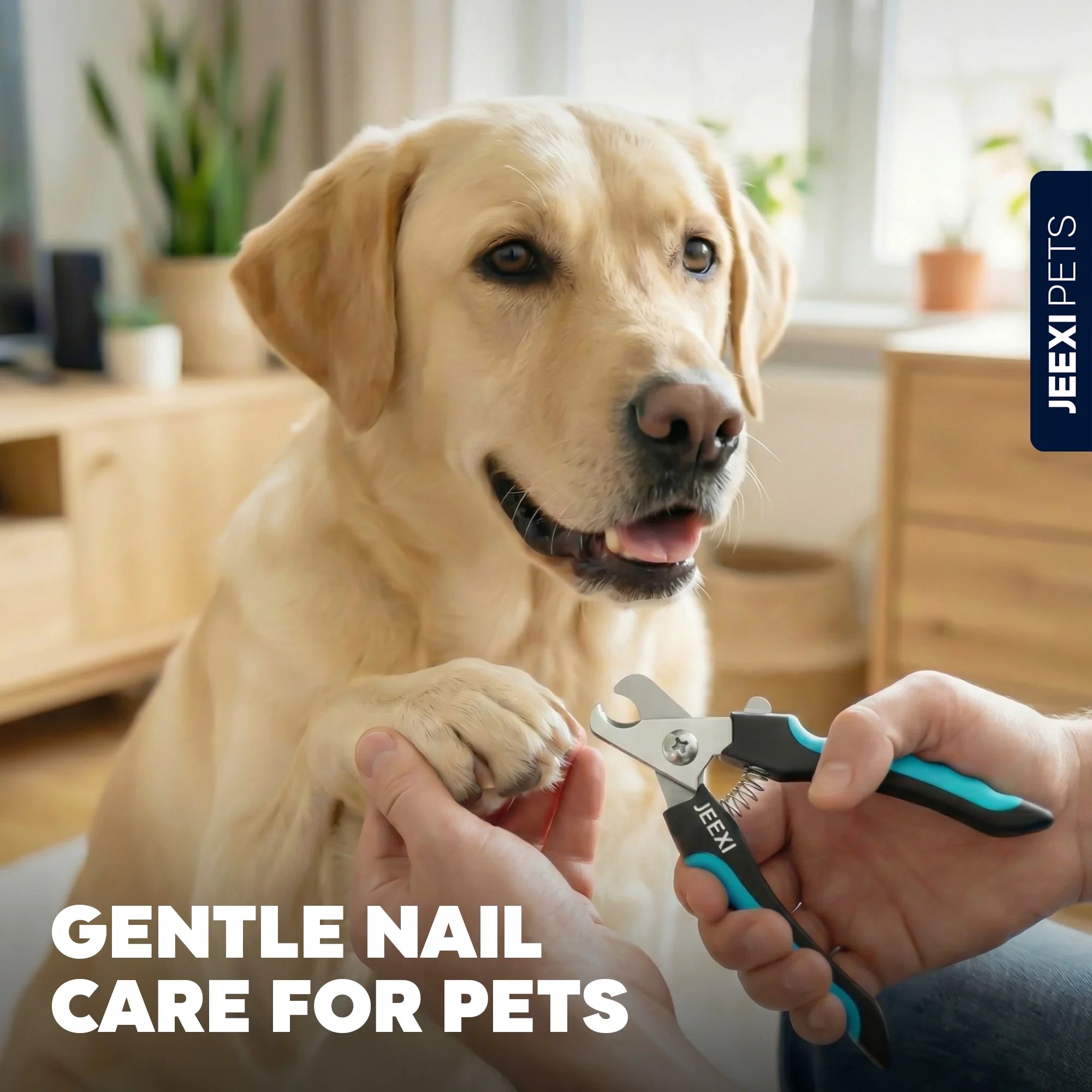 Blue Dog Nail Clippers and Trimmer with Safety Guard, Avoid Over-Cutting Toenail Razor Sharp Blades, Small Medium Large Breeds