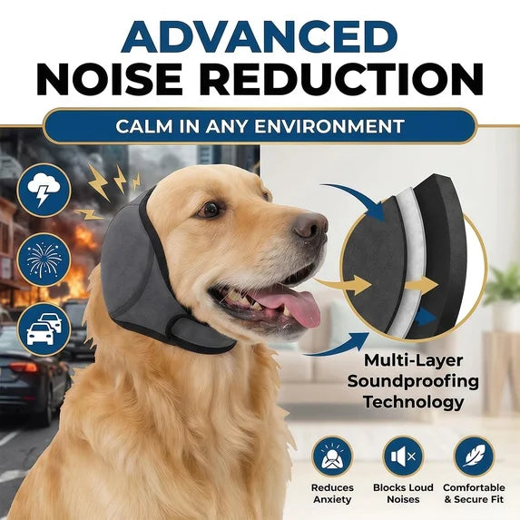 Dog Noise-Reducing Calming Ear Wrap