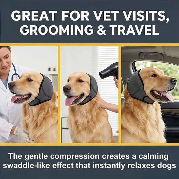 Dog Noise-Reducing Calming Ear Wrap