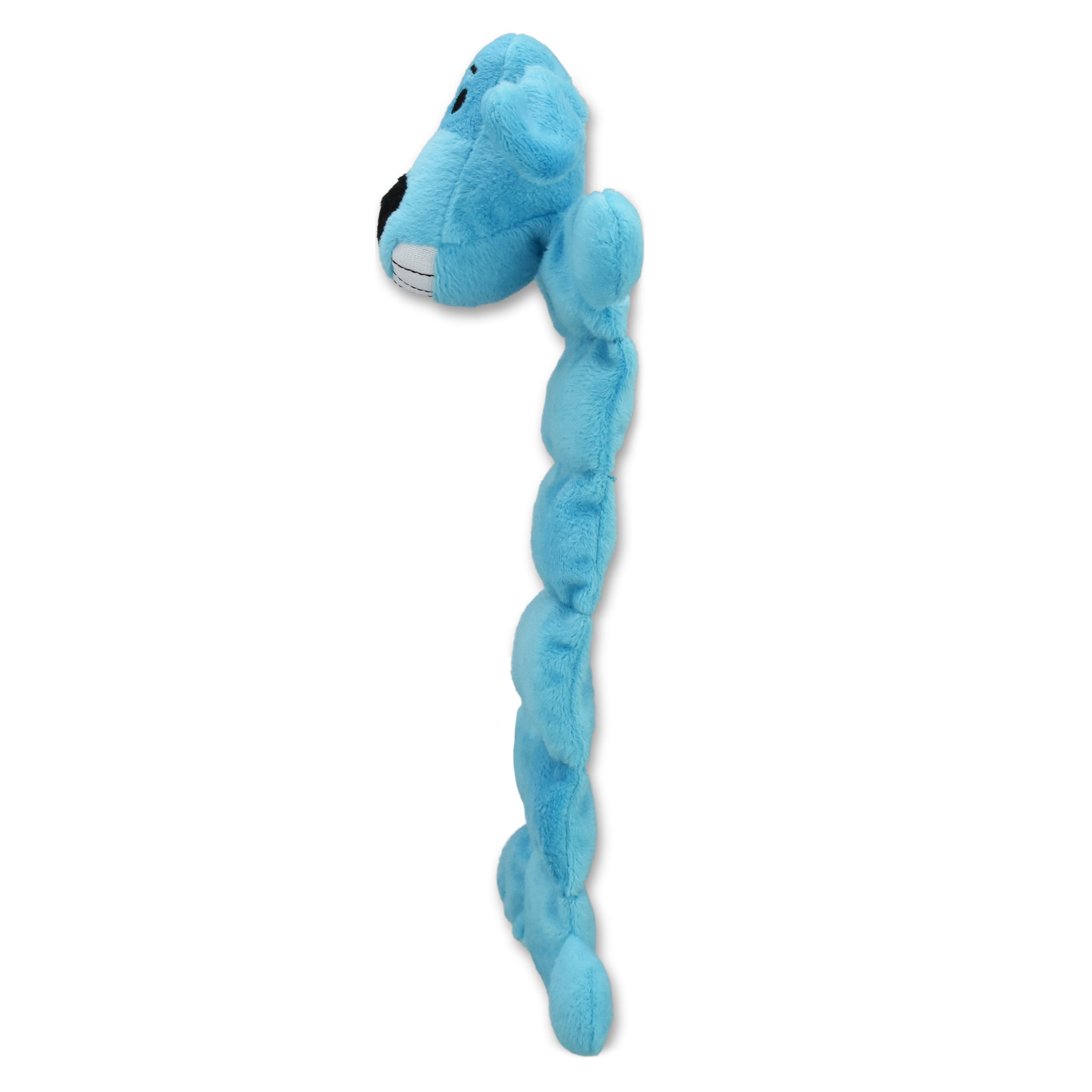 Smiling Loofa Mat Plush Dog Toy, 12 Inches Long, 13 Squeakers
