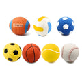 Squeaky Latex Dog Ball Toy, 3.6 Inch Interactive Fetch Ball for Medium Large Breeds, Durable Chew Toy for Indoor Outdoor Play, Tennis Style Pet Training Aid