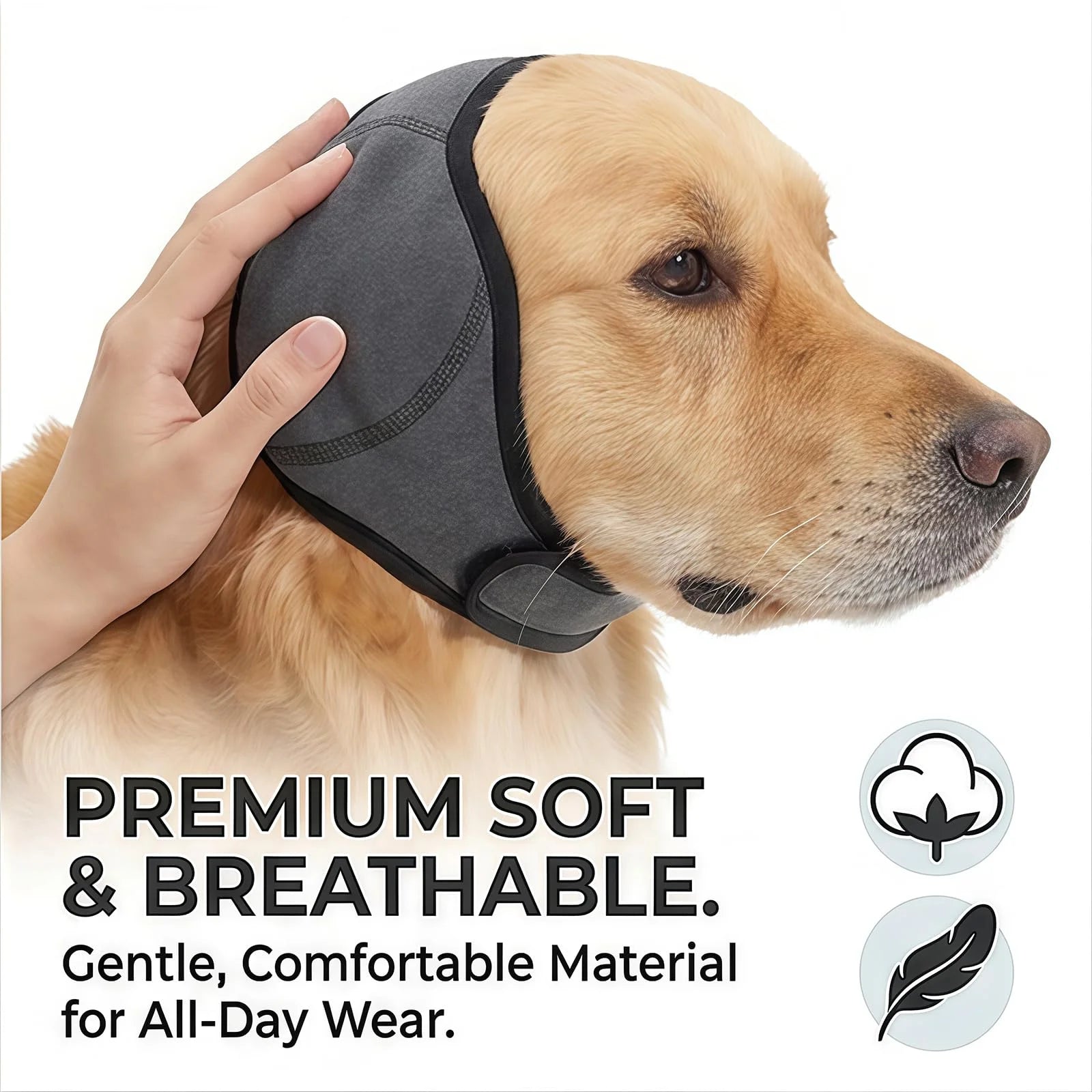 Dog Noise-Reducing Calming Ear Wrap