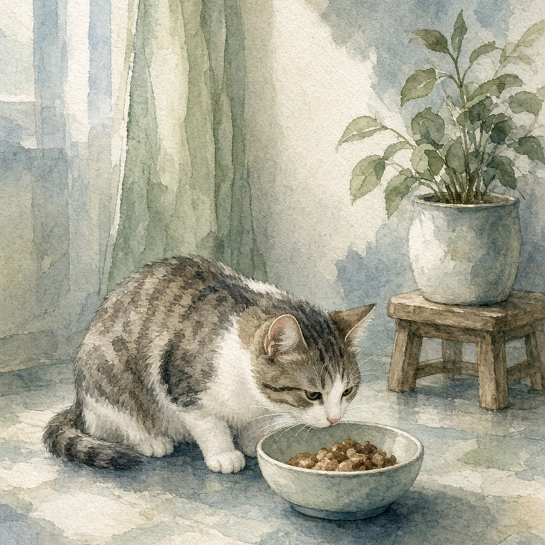 Helping Cats Who Guard or Stress Over Food