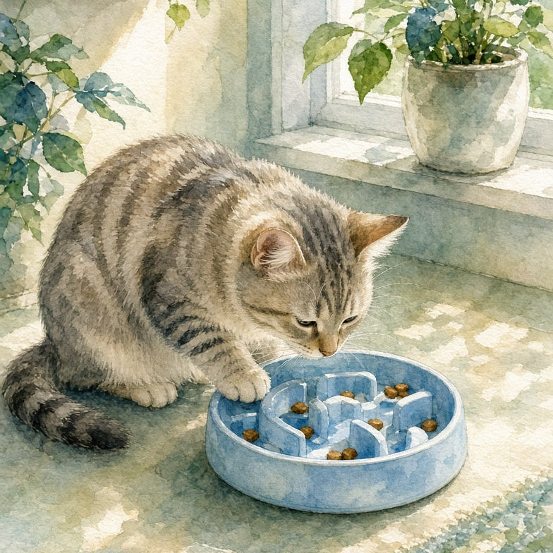 Slow Feeding Solutions for Anxious Cats